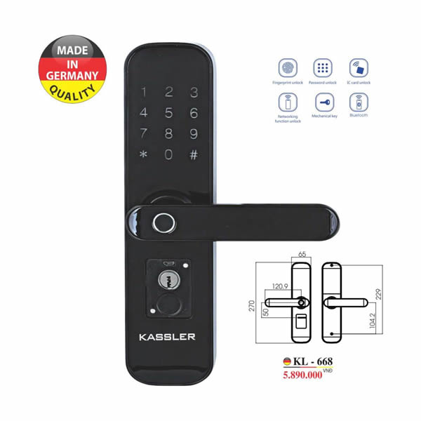 Hình ảnh khóa vân tay Kassler KL-668