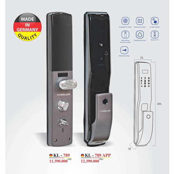 Hình ảnh khóa Khóa vân tay Kassler KL-789 APP