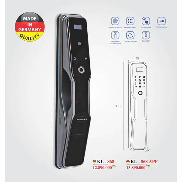 Hình ảnh khóa vân tay Kassler Kl 868