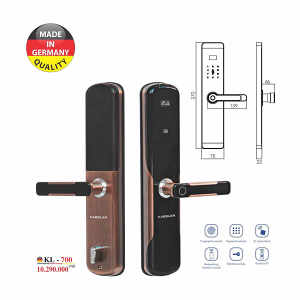 Hình ảnh khóa vân tay Kassler KL-700