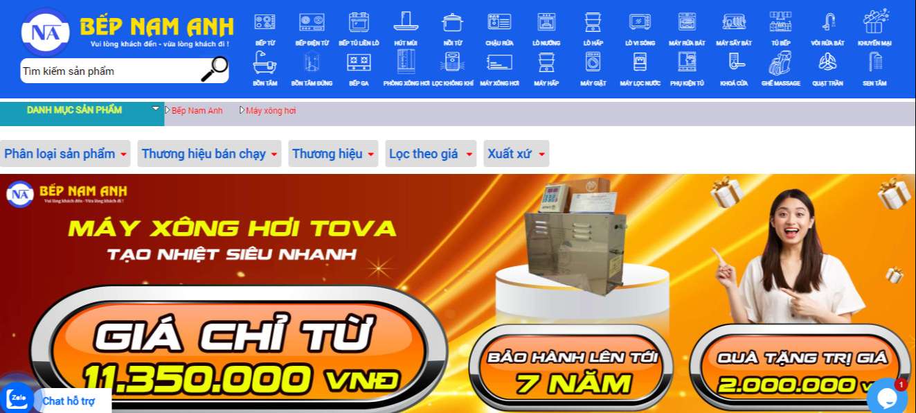 Showroom Bếp Nam Anh tại quận nam từ liêm