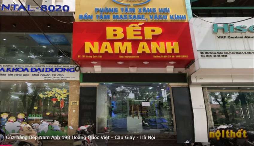 Showroom Bếp Nam Anh 198 hoàng quốc việt