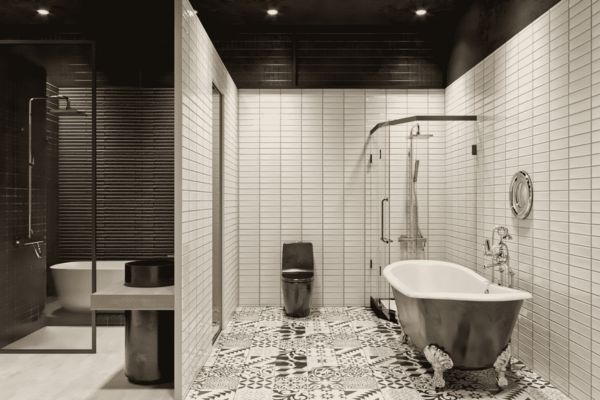 Nhà vệ sinh có bồn tắm đẹp