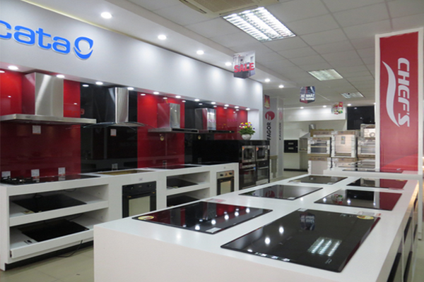 Trưng bày đa dạng các loại mẫu mã bếp từ