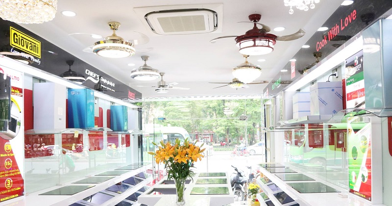 Trưng bày đa dạng các loại mẫu mã bếp từ
