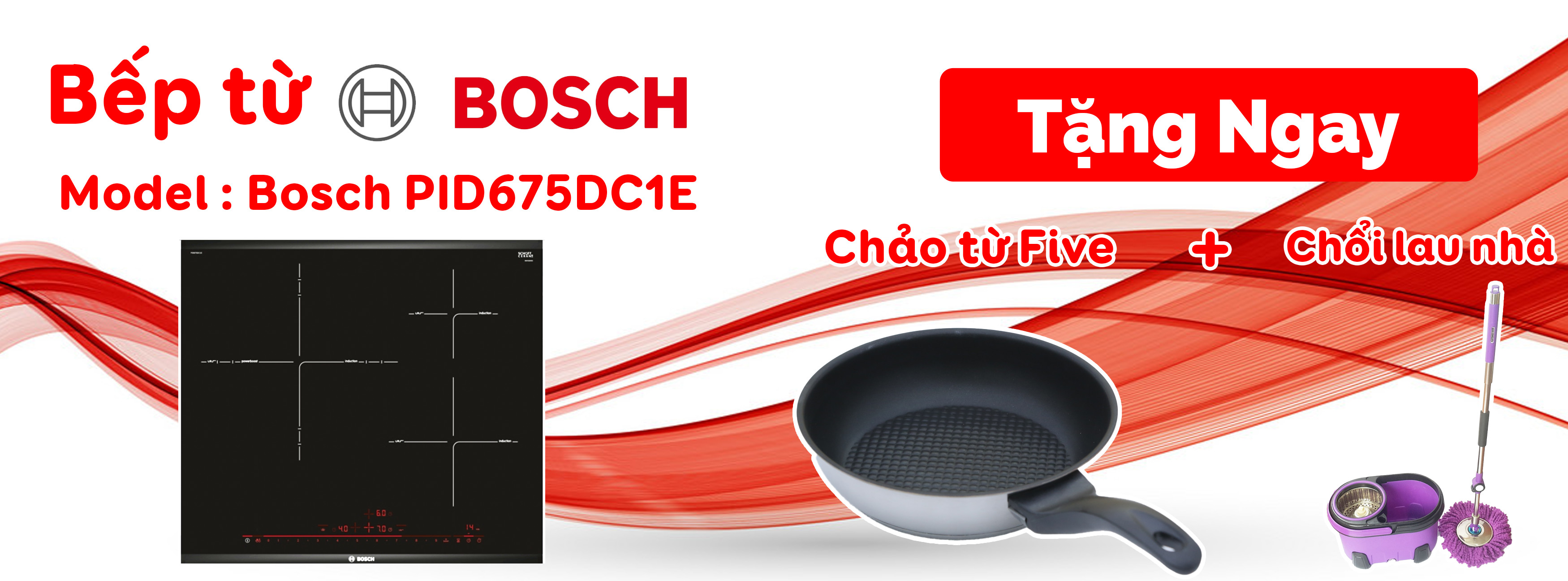 Hình ảnh banner khuyến mãi bếp từ Bosch PID675dc1e