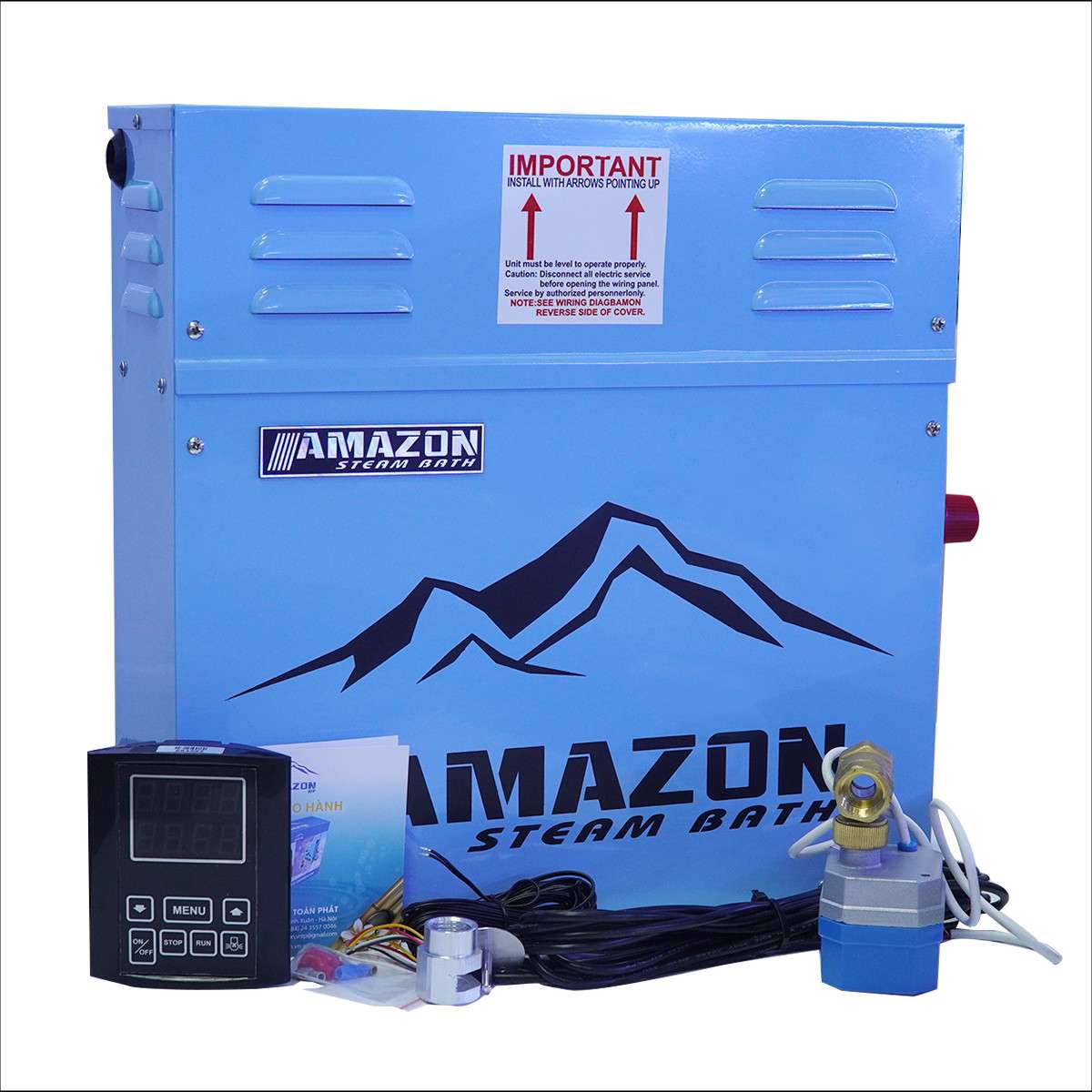 Máy xông hơi ướt Amazon vỏ sơn tĩnh điện xanh