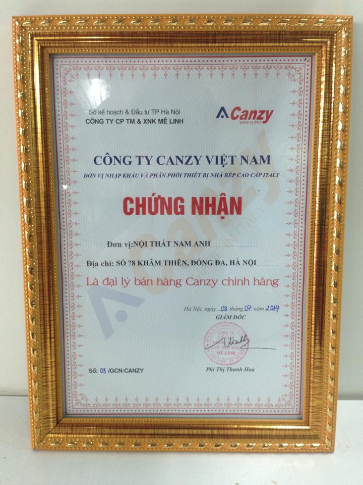 Đại lý cấp 1 chứng nhận Canzy 