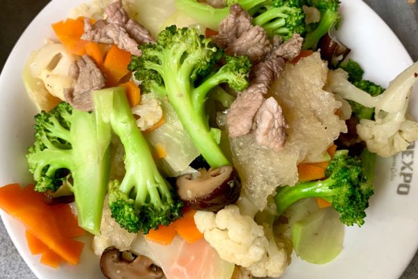 Bóng bì xào thập cẩm