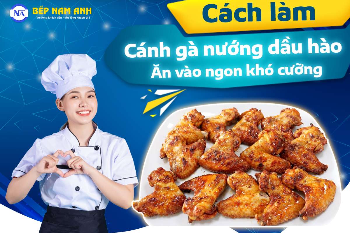 Cánh gà nướng dầu hào