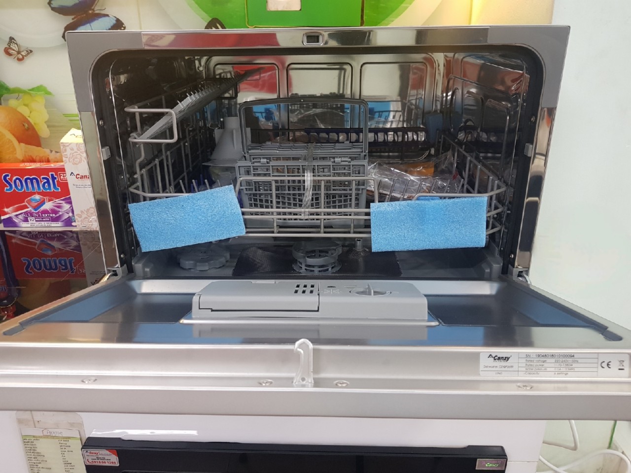 Hình ảnh khoang rửa Máy rửa bát Canzy CZ QP368R