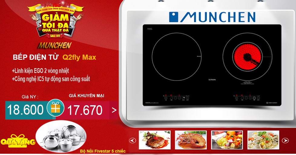 bếp điện từ Munchen Q2FlyMax