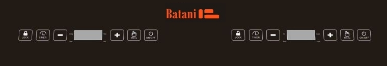 bảng điều khiển của bếp từ batani
