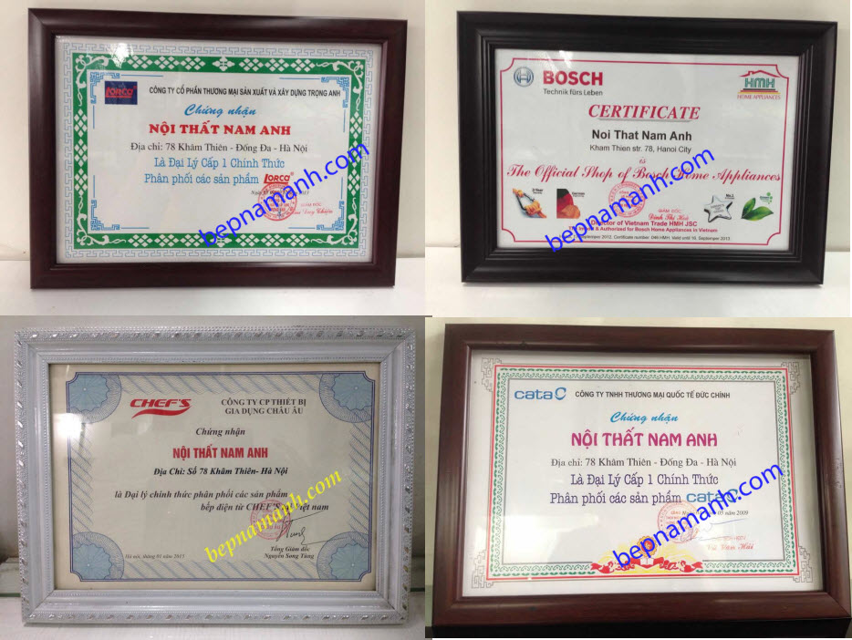 giấy chứng nhận đại lý cấp 1